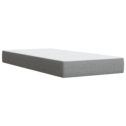 Boxspringbett Mit Matratze Stoff Hellgrau
