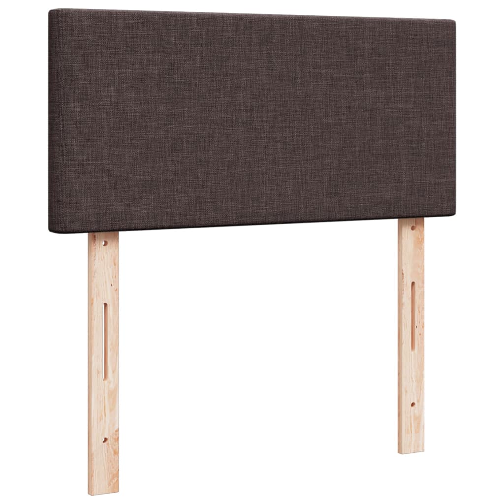 Boxspringbett Mit Matratze Stoff Dunkelbraun