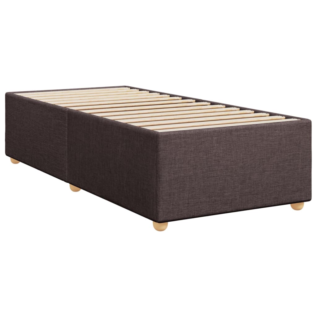 Boxspringbett Mit Matratze Stoff Dunkelbraun
