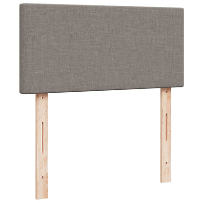 Boxspringbett Mit Matratze Stoff Taupe