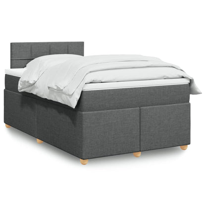 Boxspringbett Mit Matratze Stoff Dunkelgrau