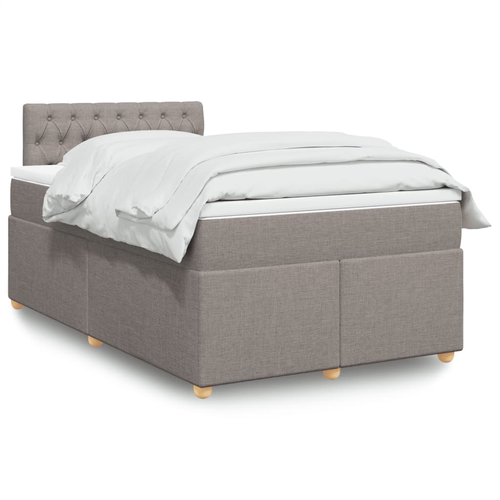 Boxspringbett Mit Matratze Stoff Taupe