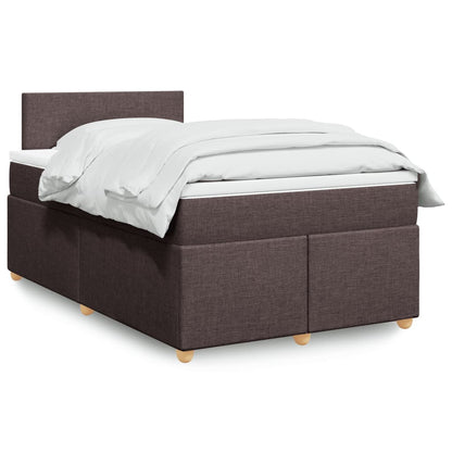Boxspringbett Mit Matratze Stoff Dunkelbraun