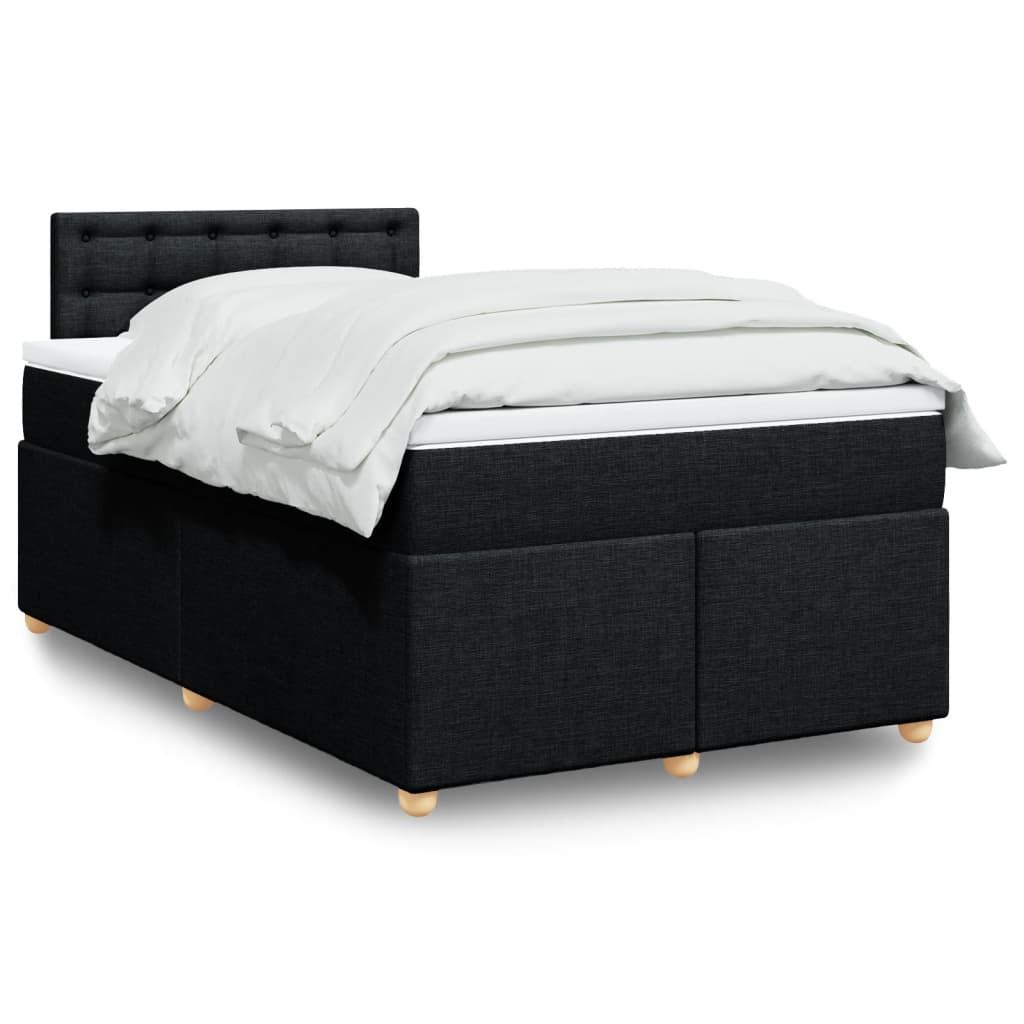 Boxspringbett Mit Matratze Stoff Schwarz