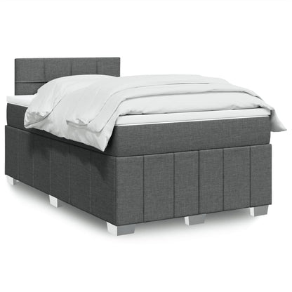 Boxspringbett Mit Matratze Stoff Dunkelgrau