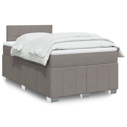 Boxspringbett Mit Matratze Stoff Taupe