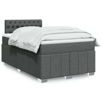 Boxspringbett Mit Matratze Stoff Dunkelgrau