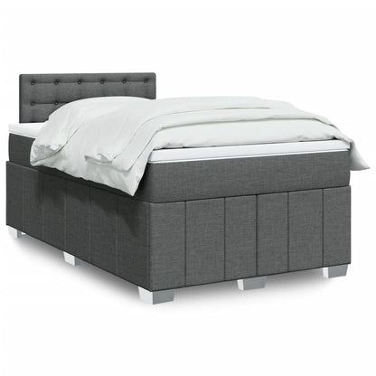 Boxspringbett Mit Matratze Stoff Dunkelgrau