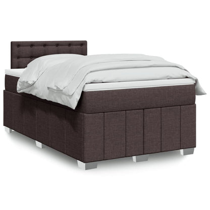 Boxspringbett Mit Matratze Stoff Dunkelbraun