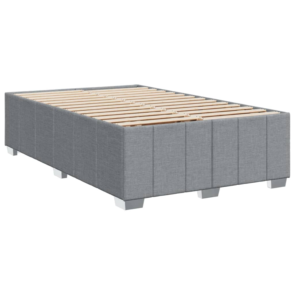 Boxspringbett Mit Matratze Stoff Hellgrau