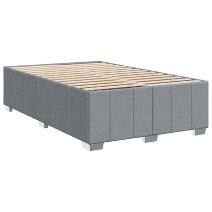 Boxspringbett Mit Matratze Stoff Hellgrau