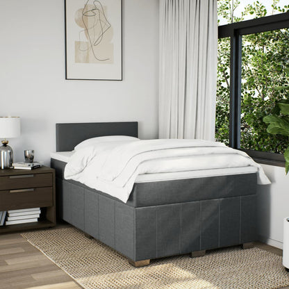 Boxspringbett Mit Matratze Stoff Dunkelgrau