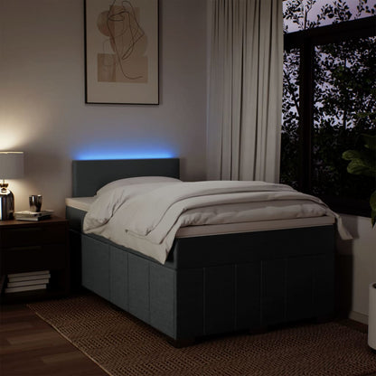 Boxspringbett Mit Matratze Stoff Dunkelgrau