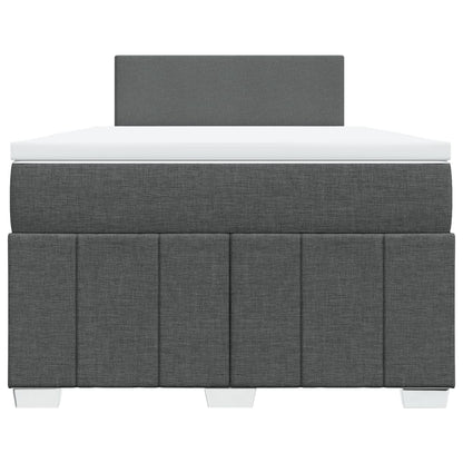 Boxspringbett Mit Matratze Stoff Dunkelgrau
