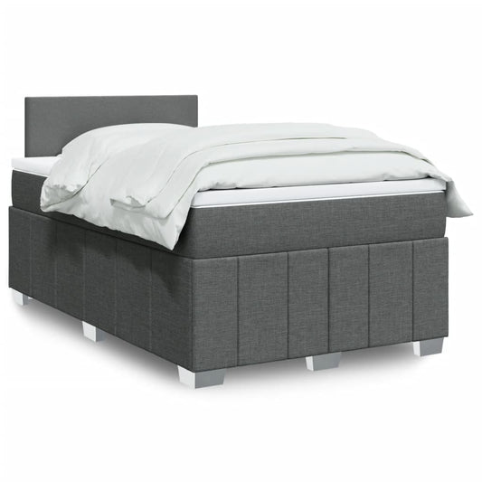 Boxspringbett Mit Matratze Stoff Dunkelgrau