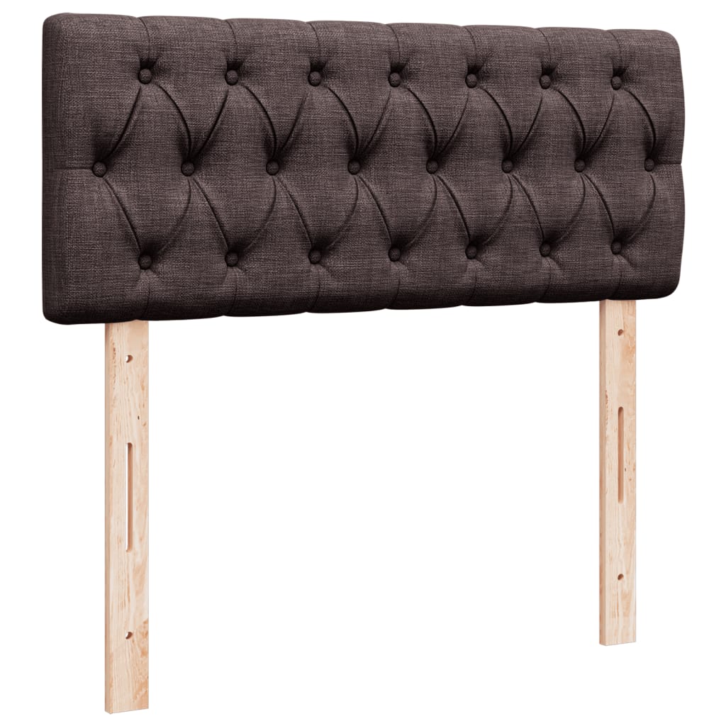 Boxspringbett Mit Matratze Stoff Dunkelbraun