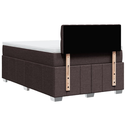 Boxspringbett Mit Matratze Stoff Dunkelbraun