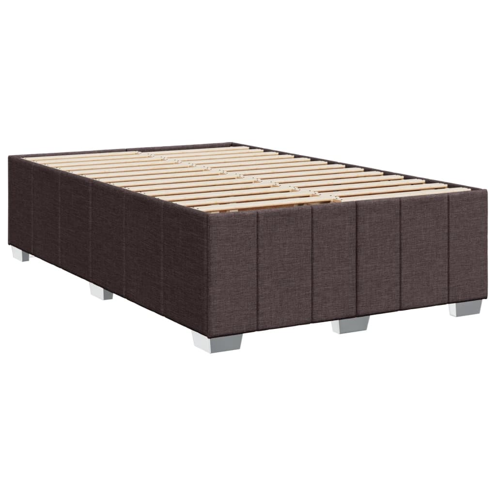 Boxspringbett Mit Matratze Stoff Dunkelbraun
