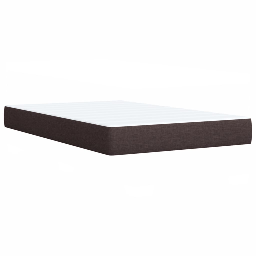 Boxspringbett Mit Matratze Stoff Dunkelbraun