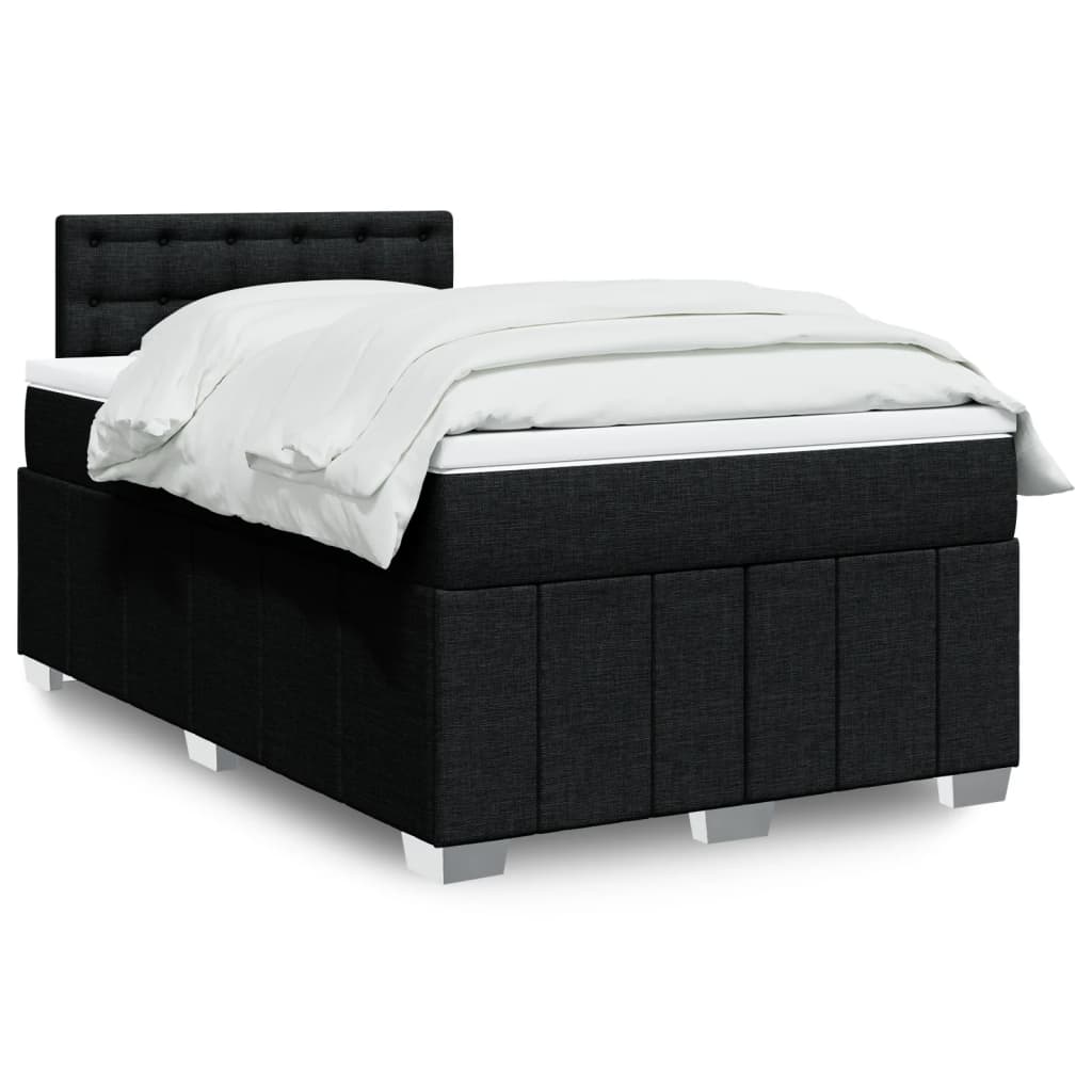 Boxspringbett Mit Matratze Stoff Schwarz