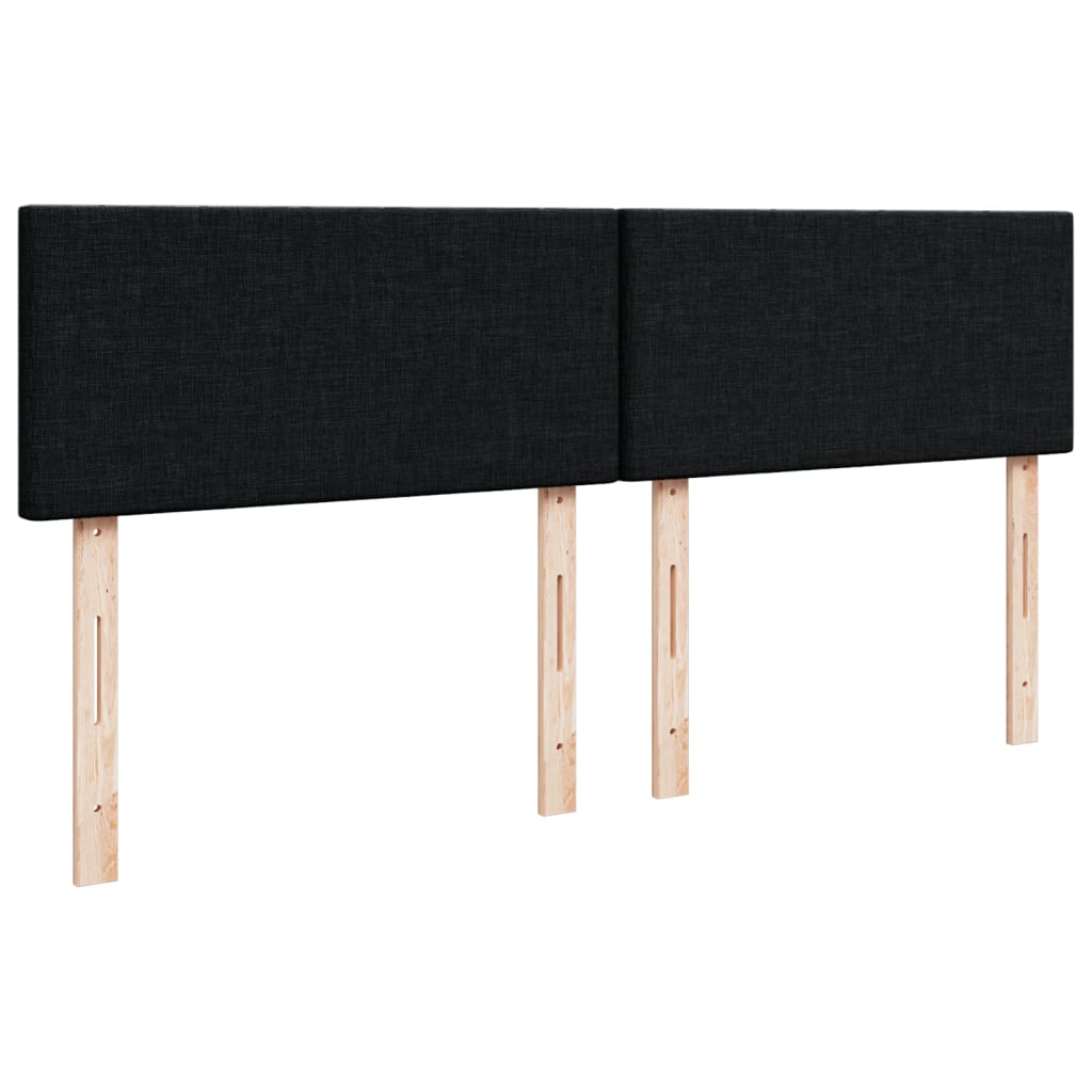 Boxspringbett Mit Matratze Stoff Schwarz