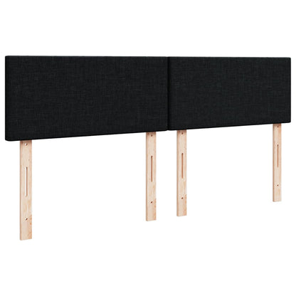 Boxspringbett Mit Matratze Stoff Schwarz