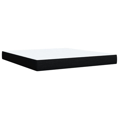 Boxspringbett Mit Matratze Stoff Schwarz