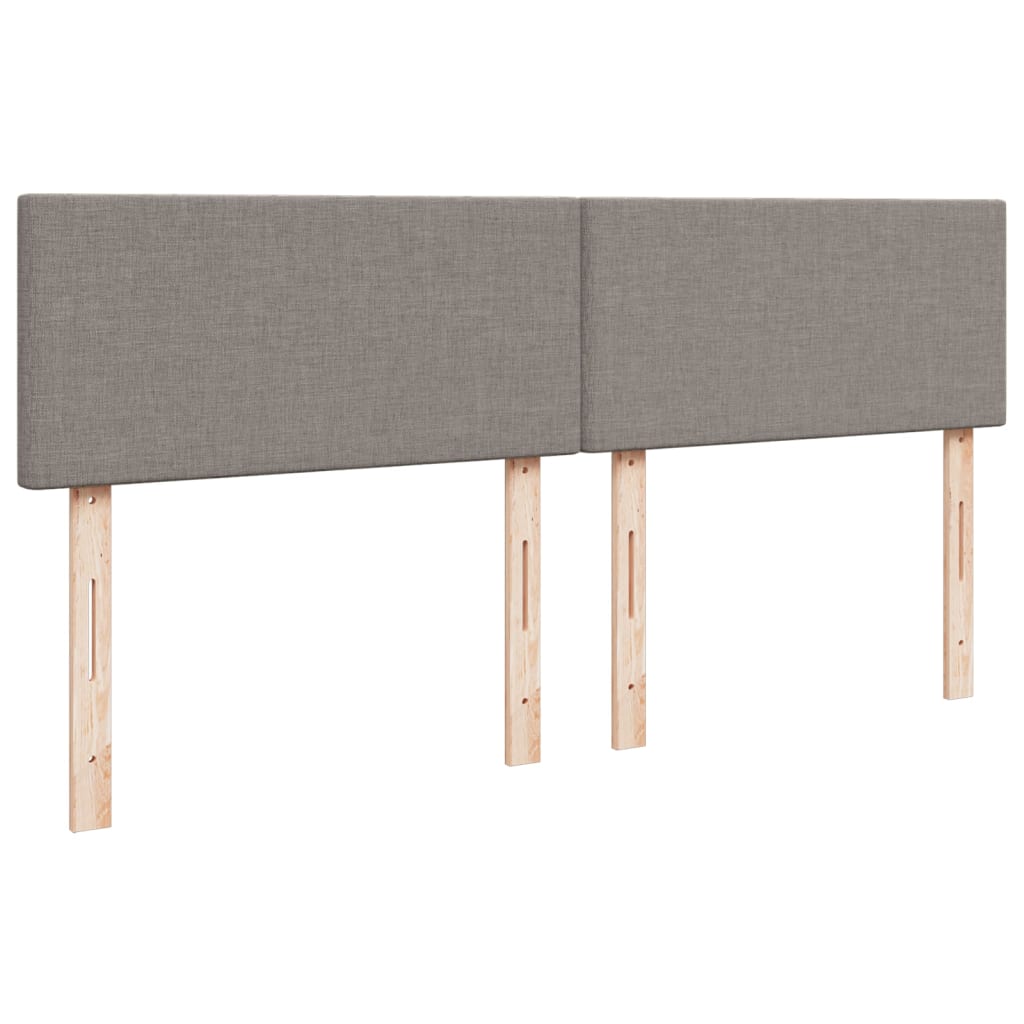 Boxspringbett Mit Matratze Stoff Taupe
