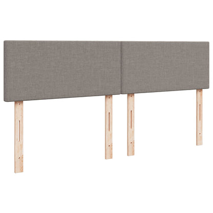Boxspringbett Mit Matratze Stoff Taupe