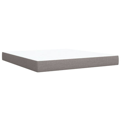 Boxspringbett Mit Matratze Stoff Taupe