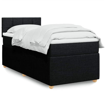 Boxspringbett Mit Matratze Stoff Schwarz