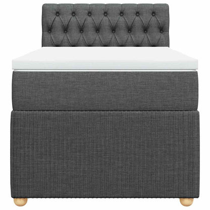 Boxspringbett Mit Matratze Stoff Dunkelgrau