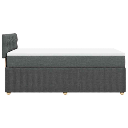 Boxspringbett Mit Matratze Stoff Dunkelgrau
