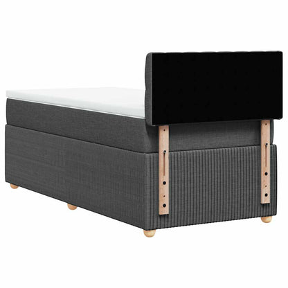Boxspringbett Mit Matratze Stoff Dunkelgrau