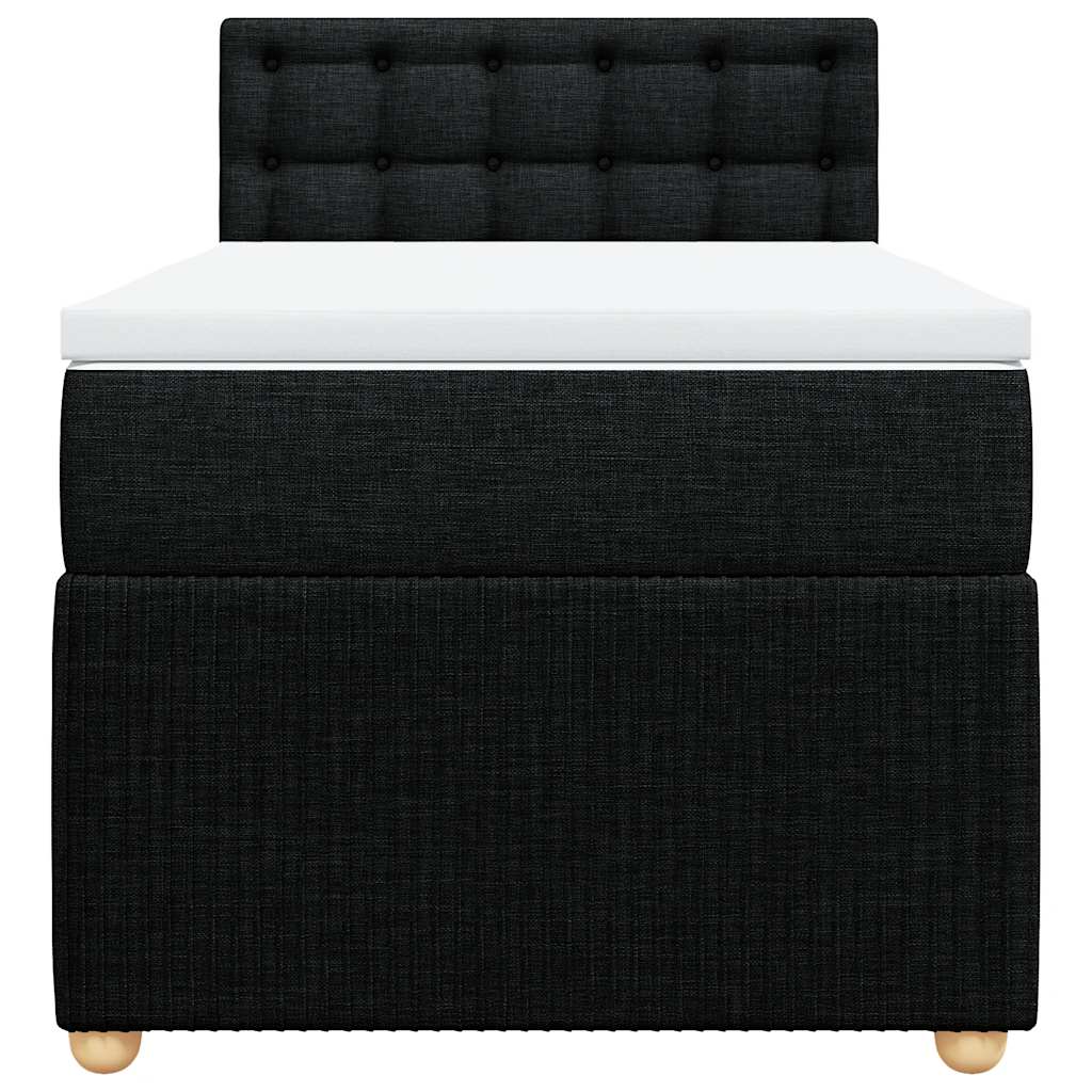 Boxspringbett Mit Matratze Stoff Schwarz