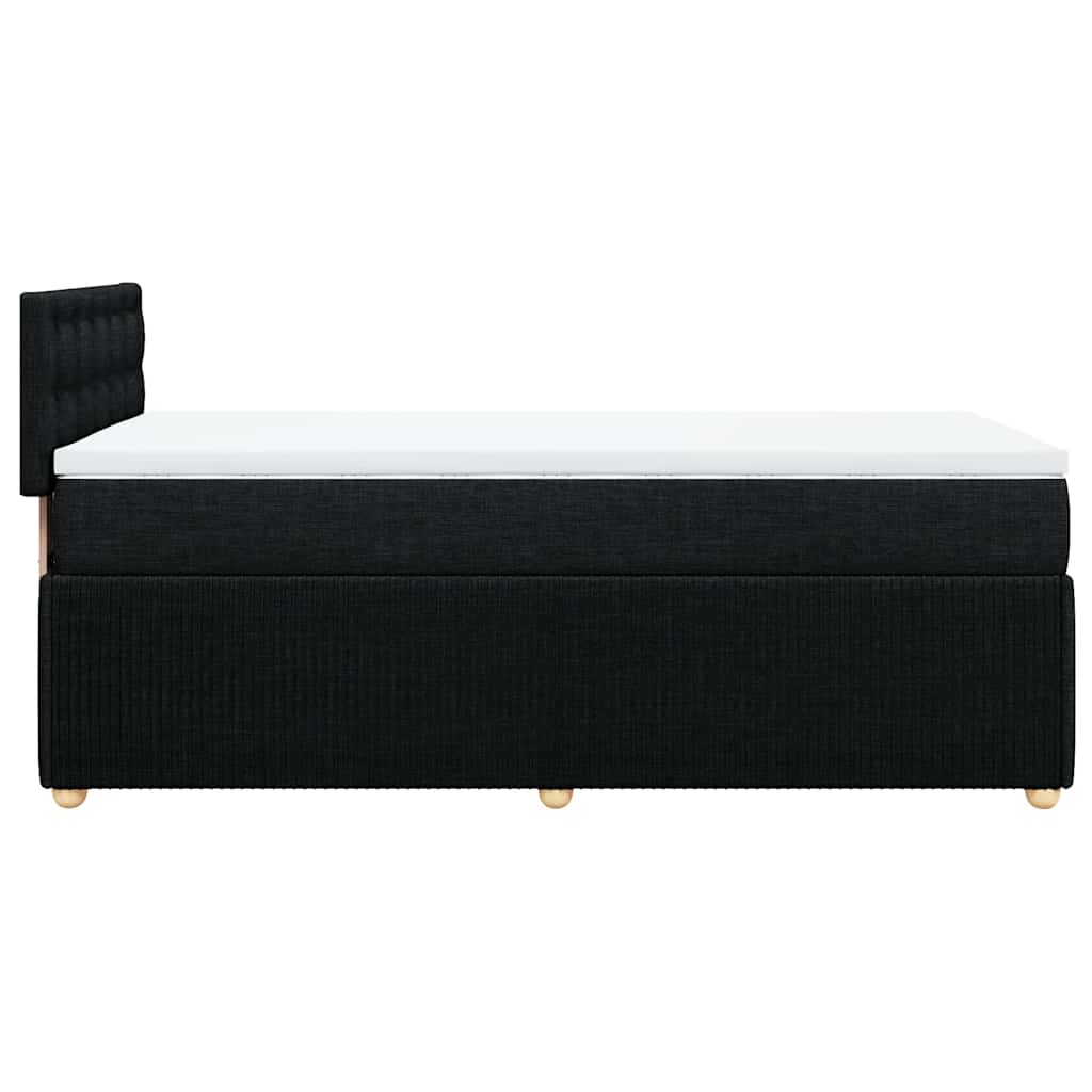Boxspringbett Mit Matratze Stoff Schwarz