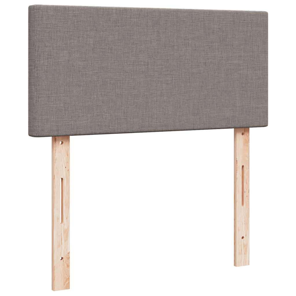 Boxspringbett Mit Matratze Stoff Taupe