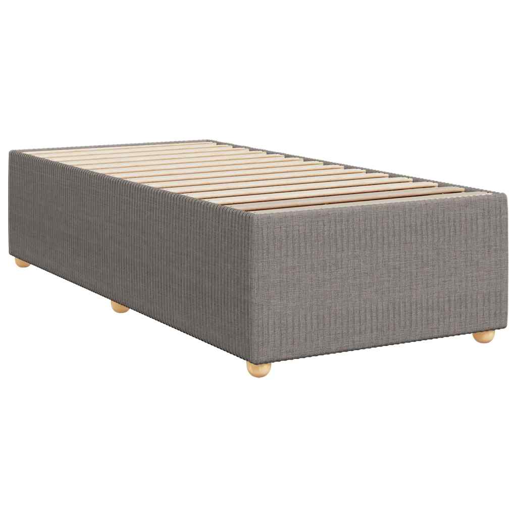 Boxspringbett Mit Matratze Stoff Taupe