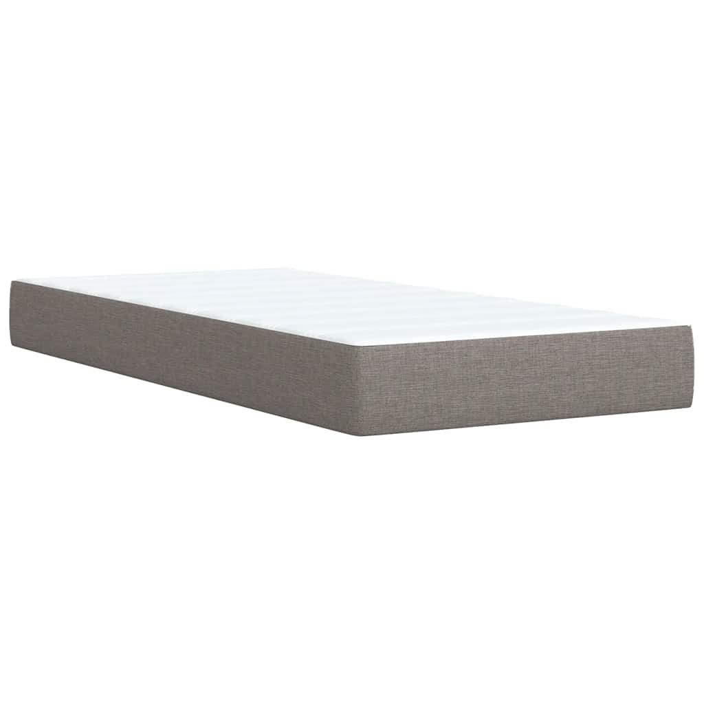 Boxspringbett Mit Matratze Stoff Taupe