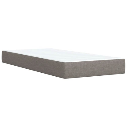 Boxspringbett Mit Matratze Stoff Taupe