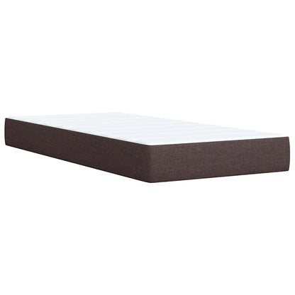 Boxspringbett Mit Matratze Stoff Dunkelbraun