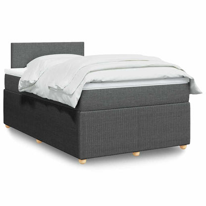 Boxspringbett Mit Matratze Stoff Dunkelgrau