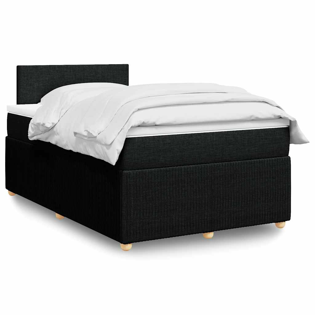 Boxspringbett Mit Matratze Stoff Schwarz
