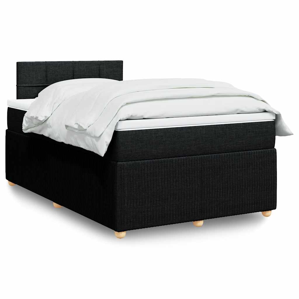 Boxspringbett Mit Matratze Stoff Schwarz