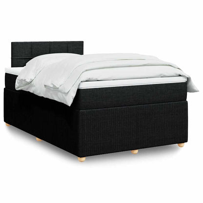 Boxspringbett Mit Matratze Stoff Schwarz