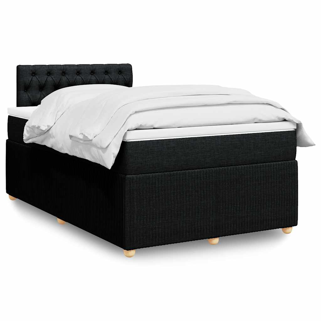 Boxspringbett Mit Matratze Stoff Schwarz