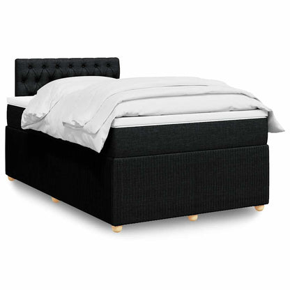 Boxspringbett Mit Matratze Stoff Schwarz