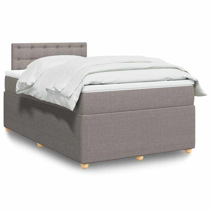 Boxspringbett Mit Matratze Stoff Taupe