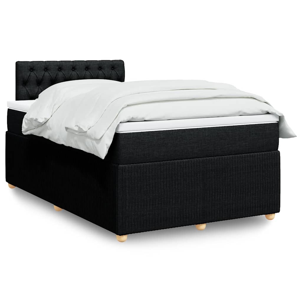 Boxspringbett Mit Matratze Stoff Schwarz