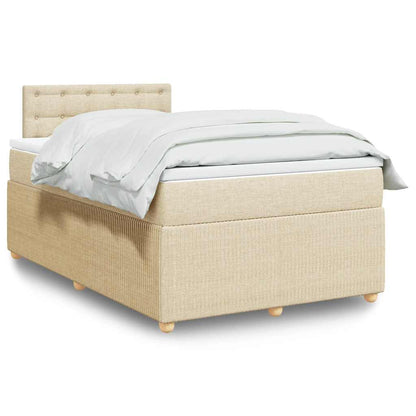 Boxspringbett Mit Matratze Stoff Creme